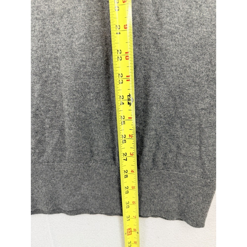 BANANA REPUBLIC Luxe Sweater Collection Mens XL Gray Long Sleeve Quarter Zip NWT - Picture 6 of 8